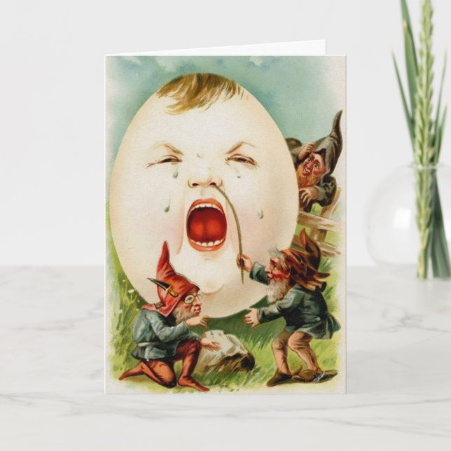 Vintage Victorian Odd Easter Card (Front)