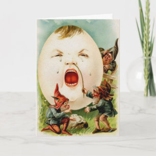 Vintage Victorian Odd Easter Card