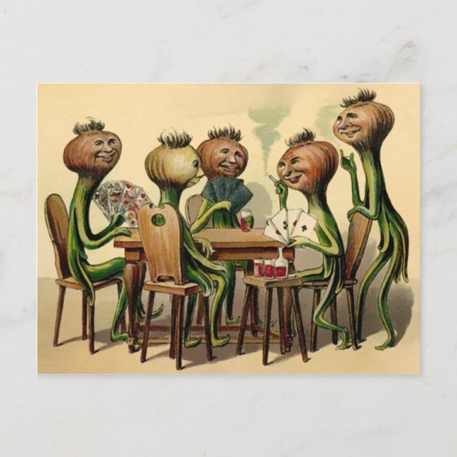 Vintage Victorian Onion Card Game (Front)
