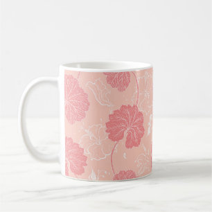 Vintage Victorian pattern with hand drawn leaves.  Coffee Mug