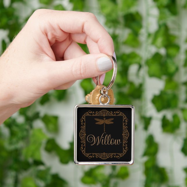 Vintage Victorian Romantic Fairytale Key Ring (Hand)
