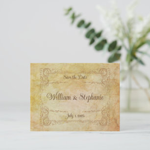 Vintage Victorian Romantic Fairytale Wedding Postcard
