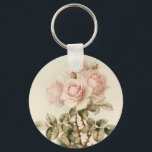Vintage Victorian Romantic Roses Key Ring<br><div class="desc">Vintage Victorian Romantic Roses in a lovely shade of pink.</div>