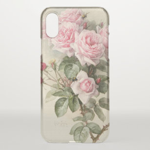Vintage Victorian Romantic Roses iPhone X Case