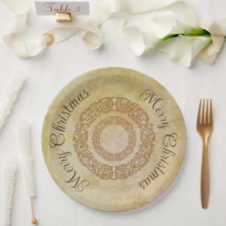 Vintage Victorian Romantic Steampunk Antique Paper Plate