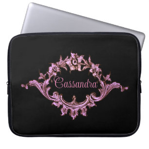 Vintage Victorian Romantic Steampunk Personalised Laptop Sleeve