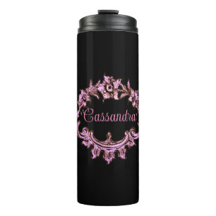 Vintage Victorian Romantic Steampunk Personalised Thermal Tumbler
