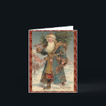 Vintage Victorian Rustic Santa Christmas Card<br><div class="desc">Vintage Victorian Rustic Santa Christmas Card</div>