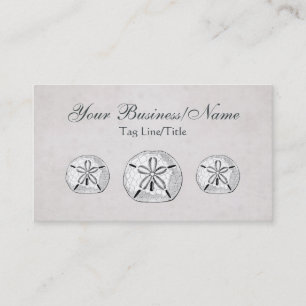 Vintage Victorian Sand Dollar Beach Business Card
