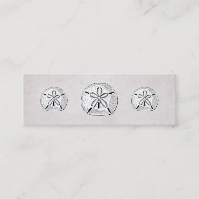 Vintage Victorian Sand Dollar Business Card (Front)