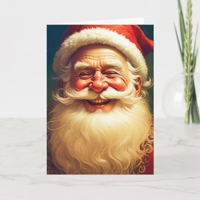 Vintage Victorian Santa Claus Card (Front)