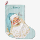 Vintage Victorian Santa Claus Turquoise