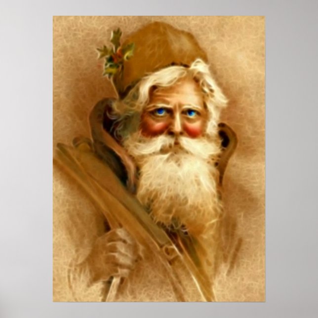 Vintage Victorian Santa Clause Print (Front)