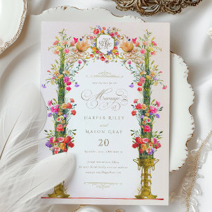 Vintage Victorian Save the Date Invitation