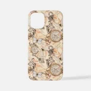 Vintage Victorian Shabby Chic Country Pattern iPhone 12 Mini Case