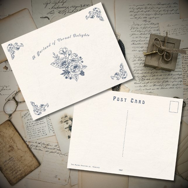 Vintage Victorian Spring Postcard (Vintage Victorian Era Post Card)