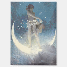 Vintage Victorian Star Scattering Angels