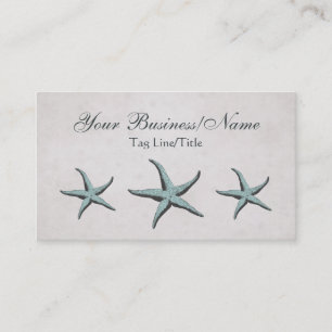 Vintage Victorian Starfish Business Card