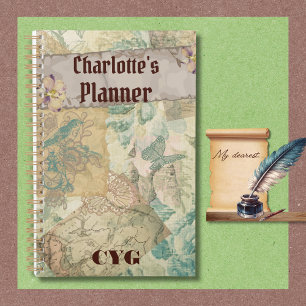 Vintage, Victorian-Style. Charming Planner