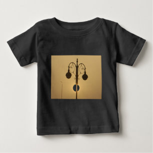 Vintage Victorian Sunset Street Light Art Design Baby T-Shirt