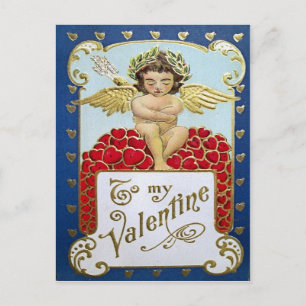 Vintage Victorian Valentine Holiday Postcard