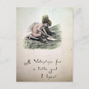 Vintage Victorian Valentine Holiday Postcard