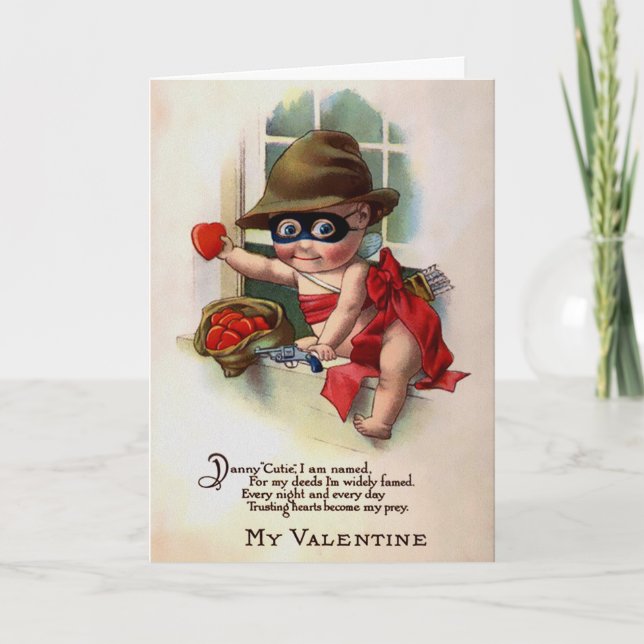 Vintage Victorian Valentines Day Card (Front)