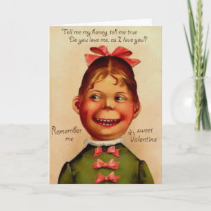 Vintage Victorian Valentines Day Card