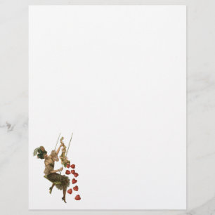 Vintage Victorian Valentine's Day, Lady on a Swing Flyer