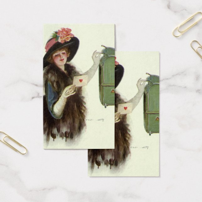 Vintage Victorian Valentines Day Woman Love Letter (Office)