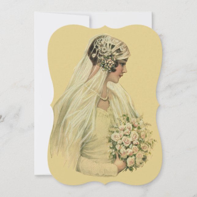 Vintage Victorian Wedding Bridal Shower Party Invitation (Front)