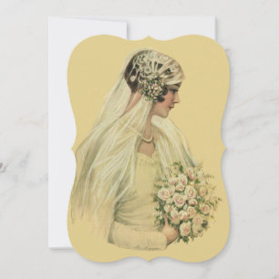 Vintage Victorian Wedding Bridal Shower Party Invitation