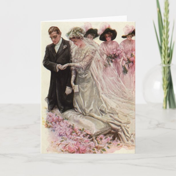 Victorian Wedding Cards Zazzle UK