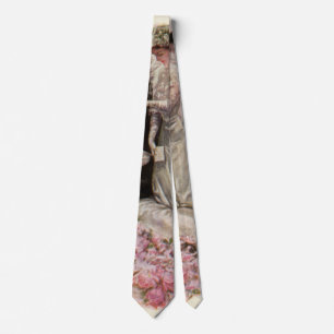 Vintage Victorian Wedding Ceremony Bride and Groom Tie