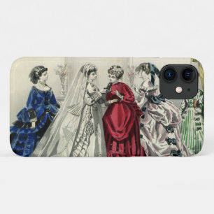 Vintage Victorian Wedding Party Bridal Portrait iPhone 11 Case