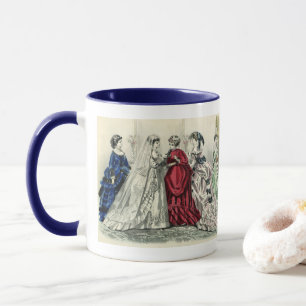 Vintage Victorian Wedding Party Bridal Portrait Mug