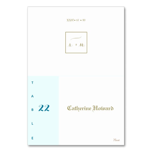 Vintage Victorian Wedding Place Cards (Front)