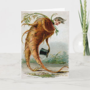 Vintage Victorian Weird Christmas Card