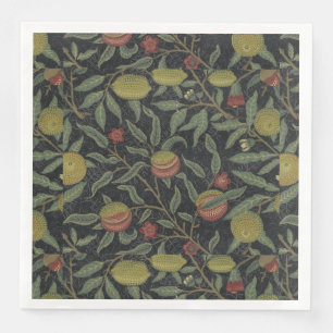 Vintage Victorian William Morris Fruit Leaves Napkin