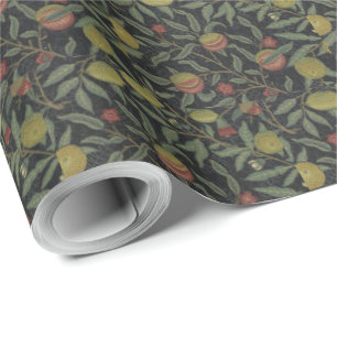 Vintage Victorian William Morris Fruit Leaves Wrap Wrapping Paper