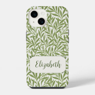 Vintage Victorian Willow Leaves by William Morris iPhone 14 Case
