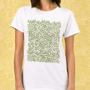 Vintage Victorian Willow Leaves by William Morris T-Shirt