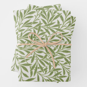 Vintage Victorian Willow Leaves by William Morris Wrapping Paper Sheet