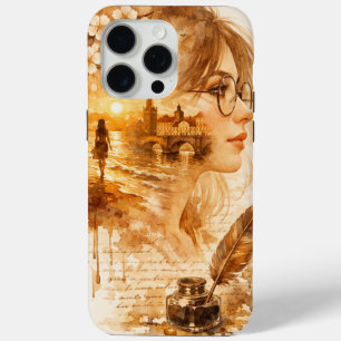 Vintage Victorian Woman Sepia iPhone Case
