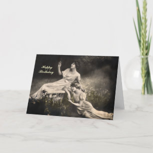 Vintage Victoriana Birthday Card