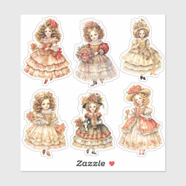 Vintage Victorican Christmas Girls Journal Kit (Sheet)