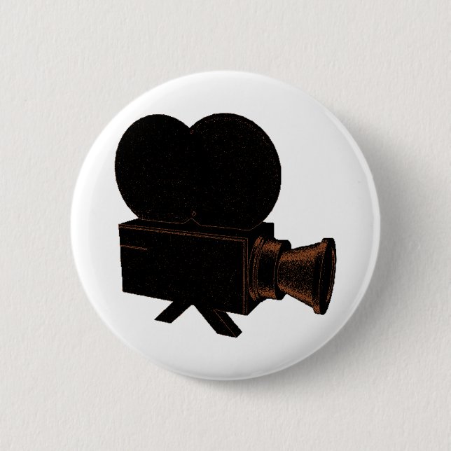 Vintage Video 6 Cm Round Badge (Front)