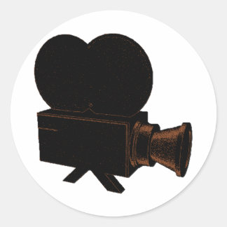Vintage Video Classic Round Sticker