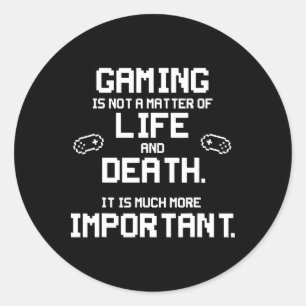 Vintage Video Games Funny Pc Console Gamer Geek Classic Round Sticker