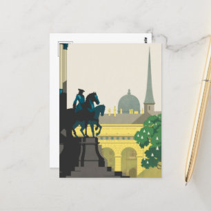Vintage Vienna Austria Joseph's Square Travel Postcard